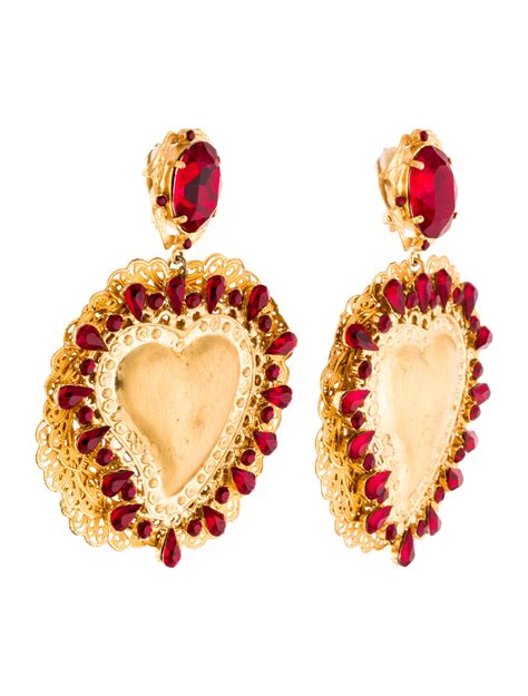 dolce gabbana earrings sale|dolce and gabbana heart earrings.